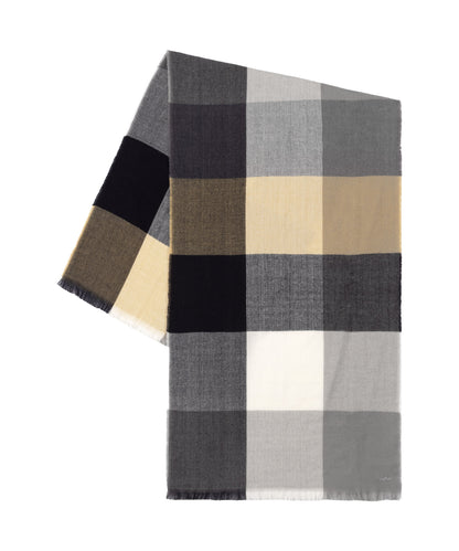 Check Wrap in Black