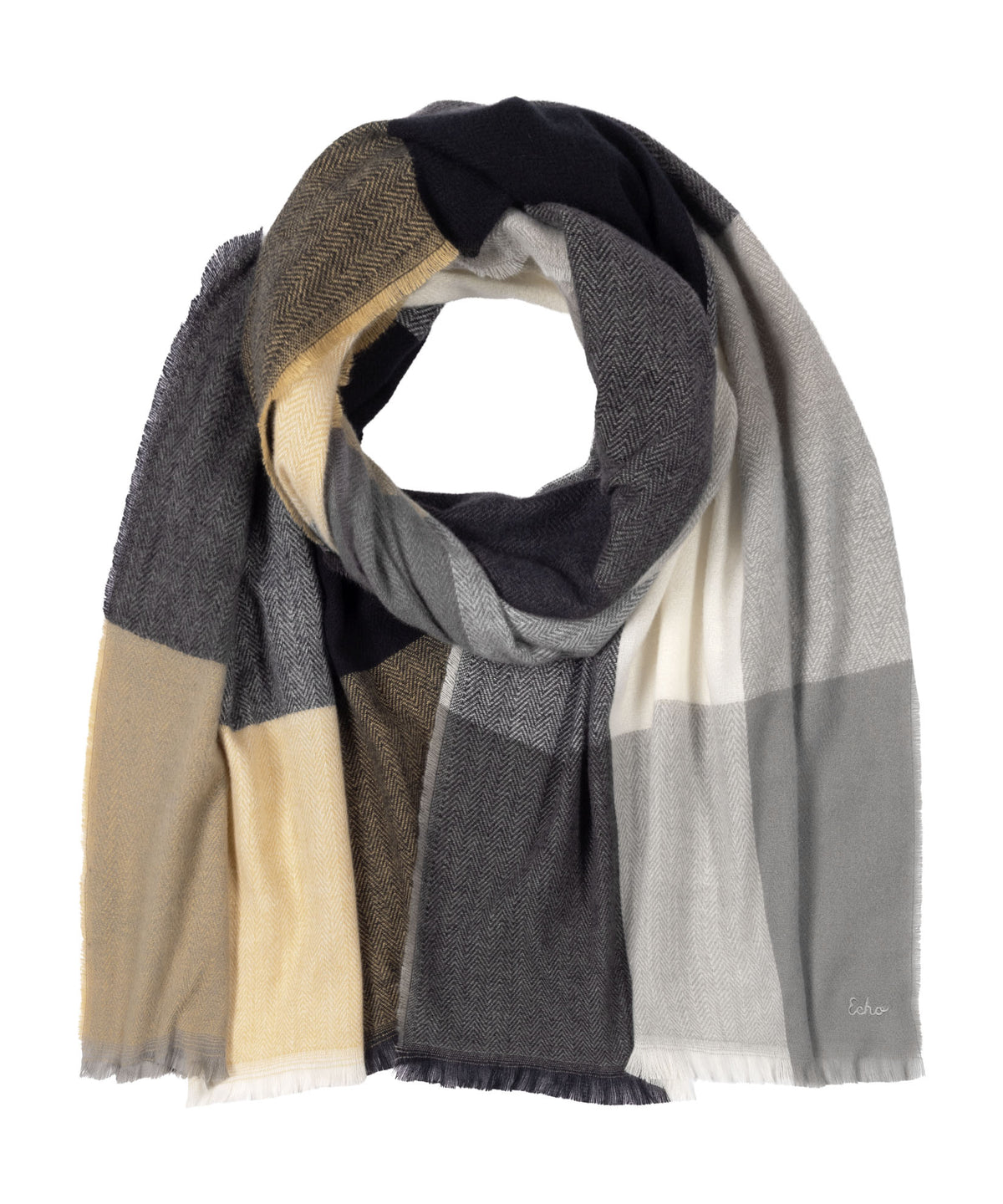Check Wrap in Black