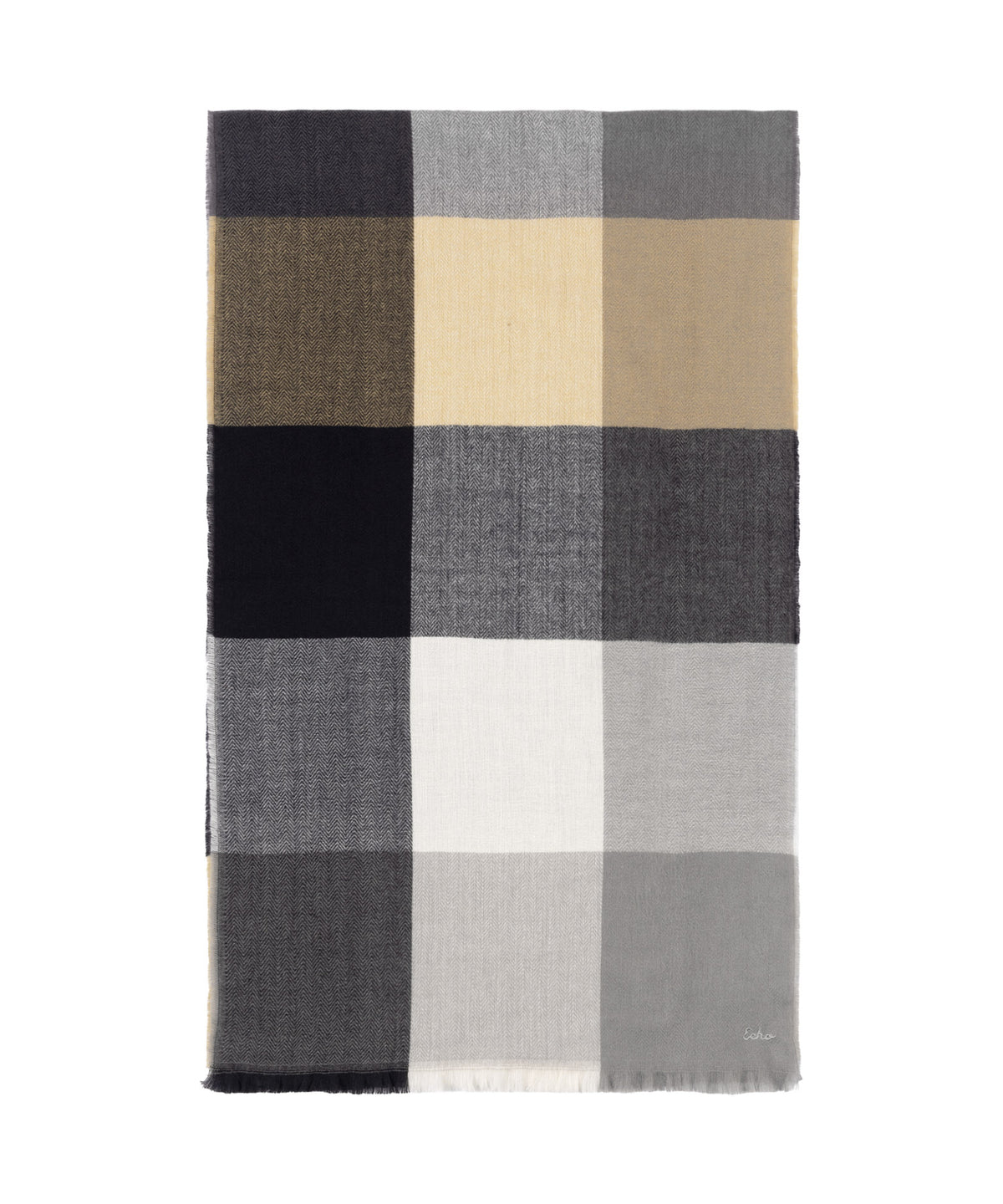 Check Wrap in Black
