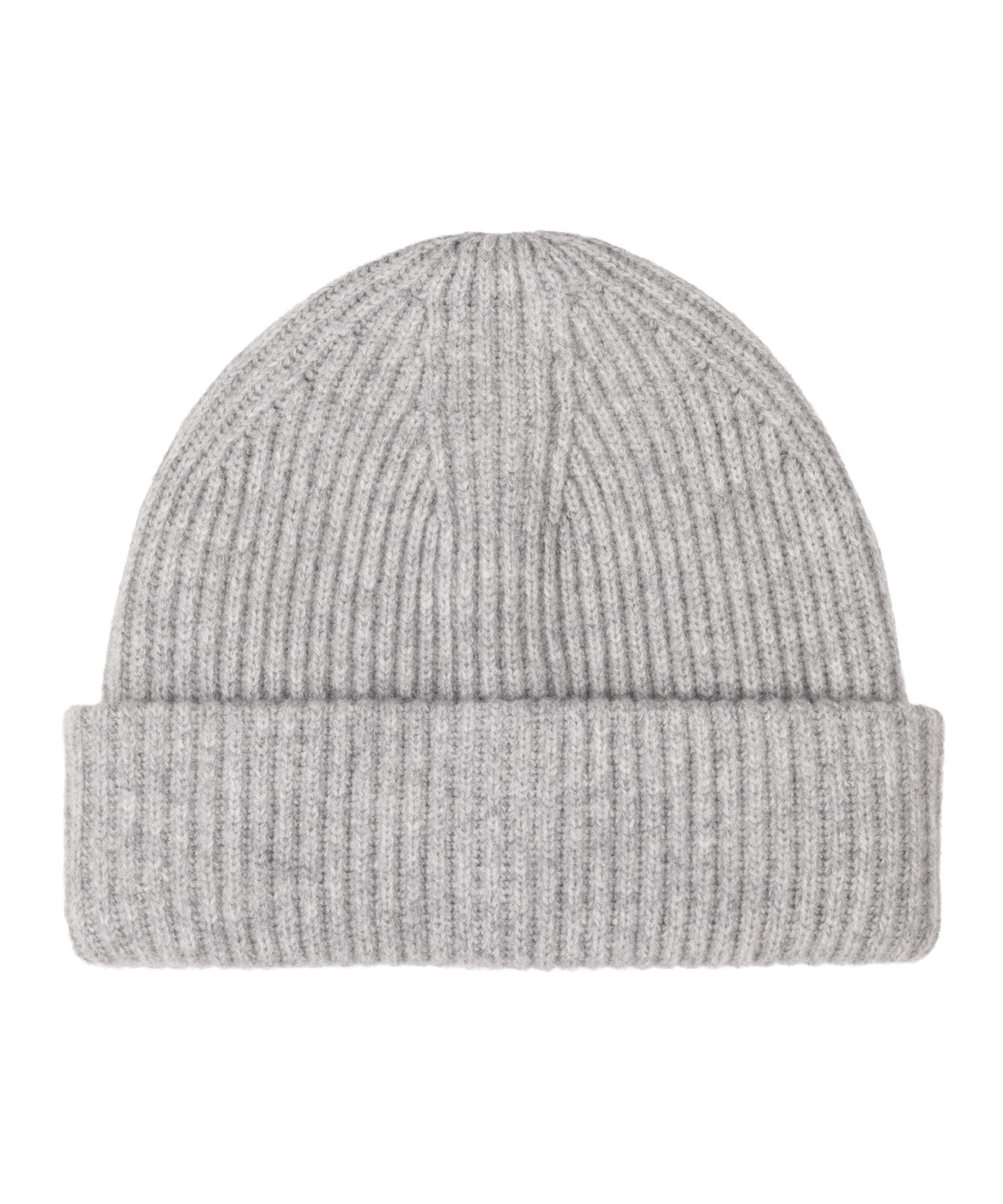 Wool Beanie in Grey Heather