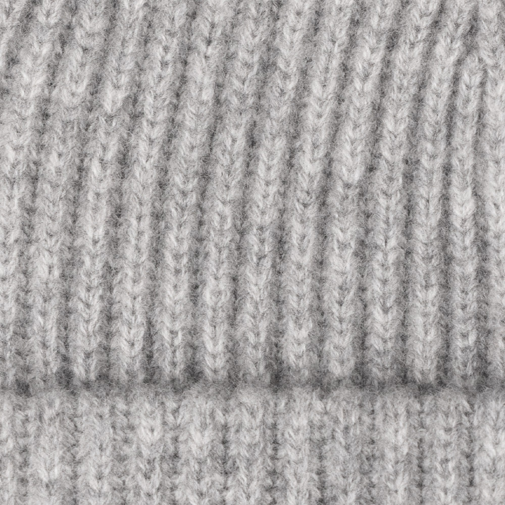Wool Beanie in Grey Heather