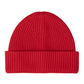 Wool Beanie in Cherry