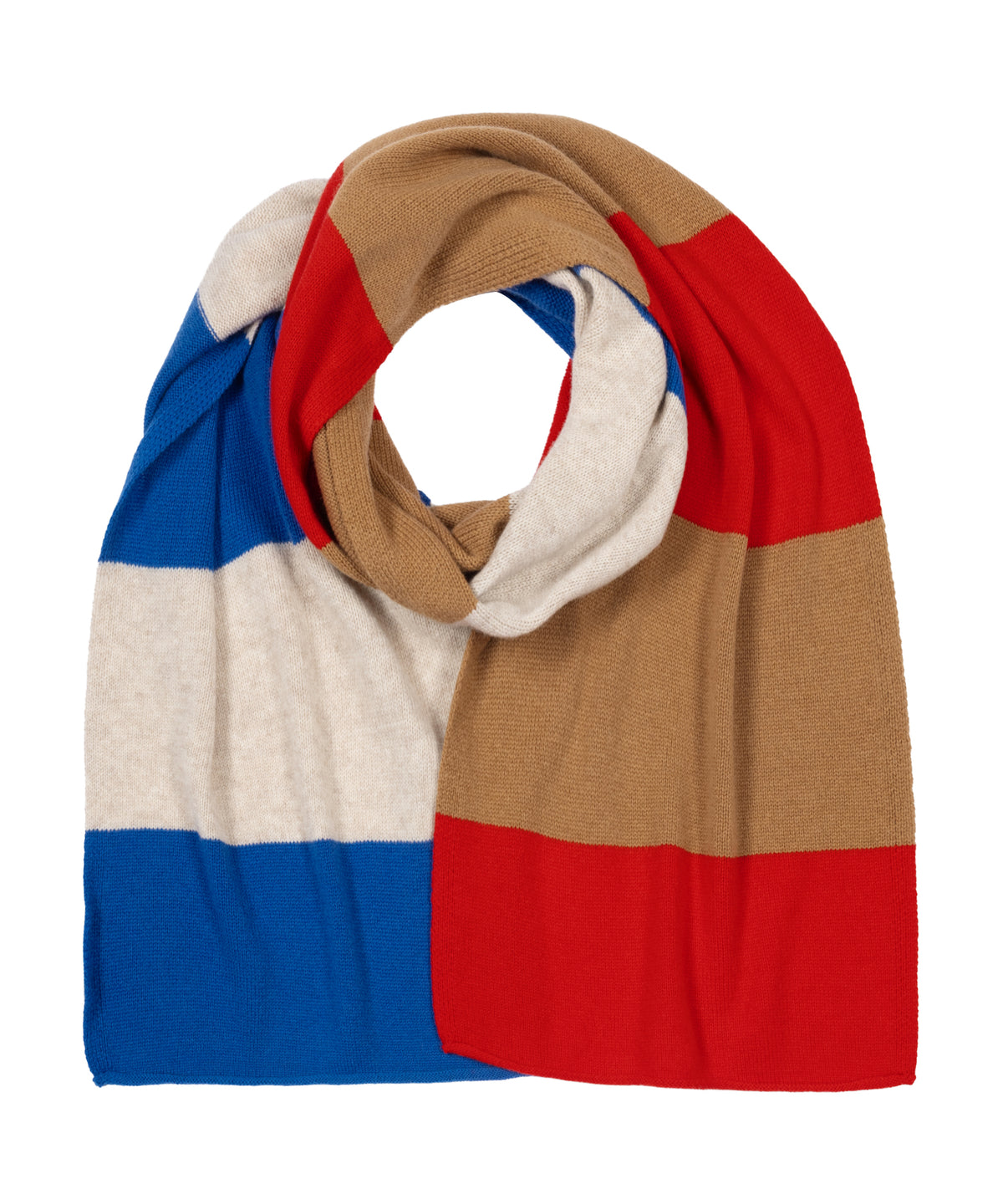 Block Scarf in Cherry