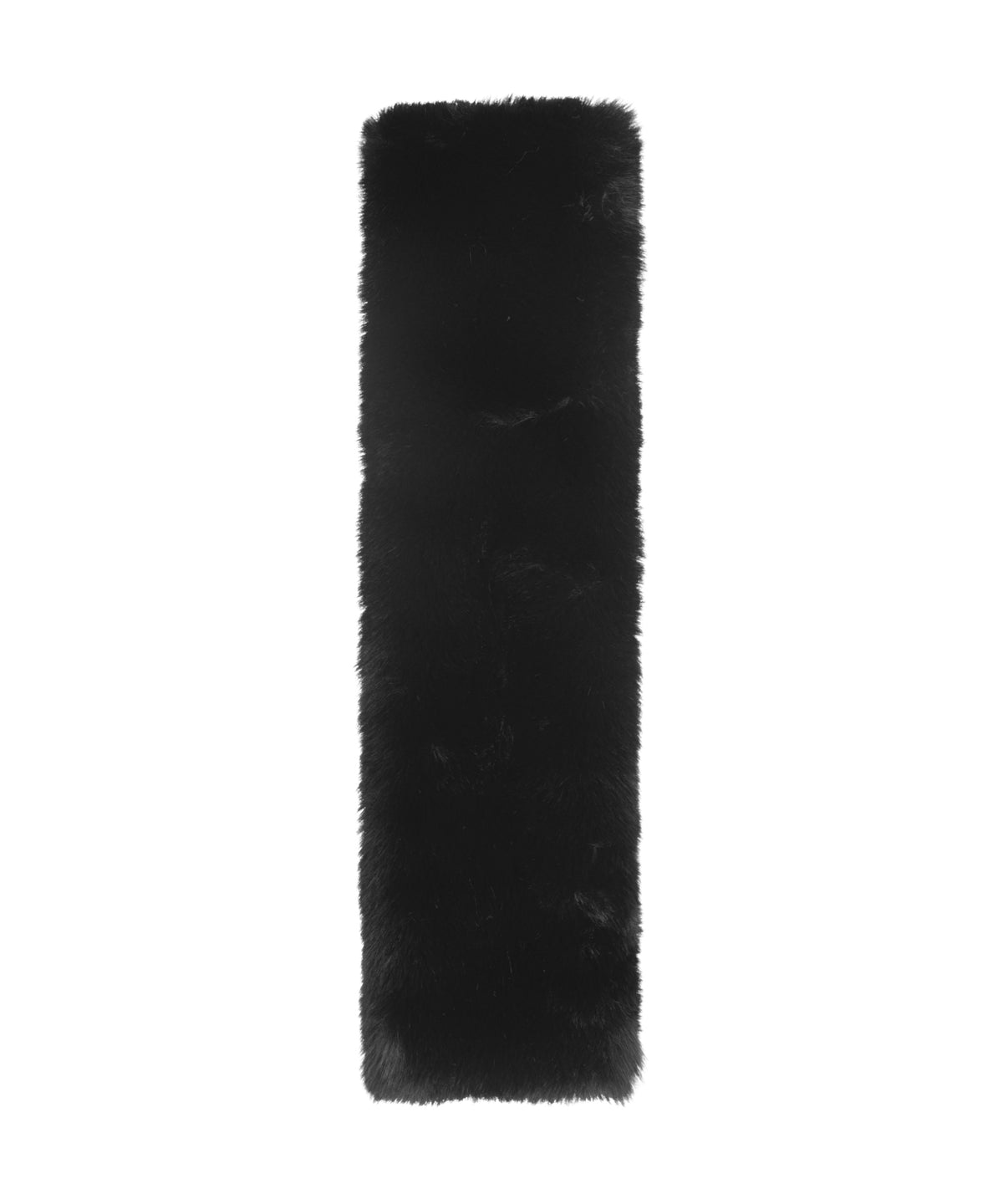 Faux Fur Pull Through Scarf in Black
