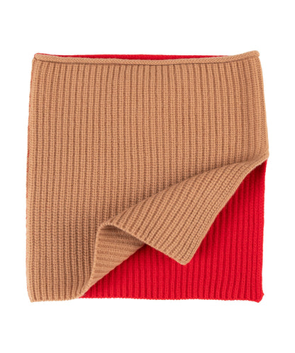 Cozy Neckwarmer in Cherry Camel