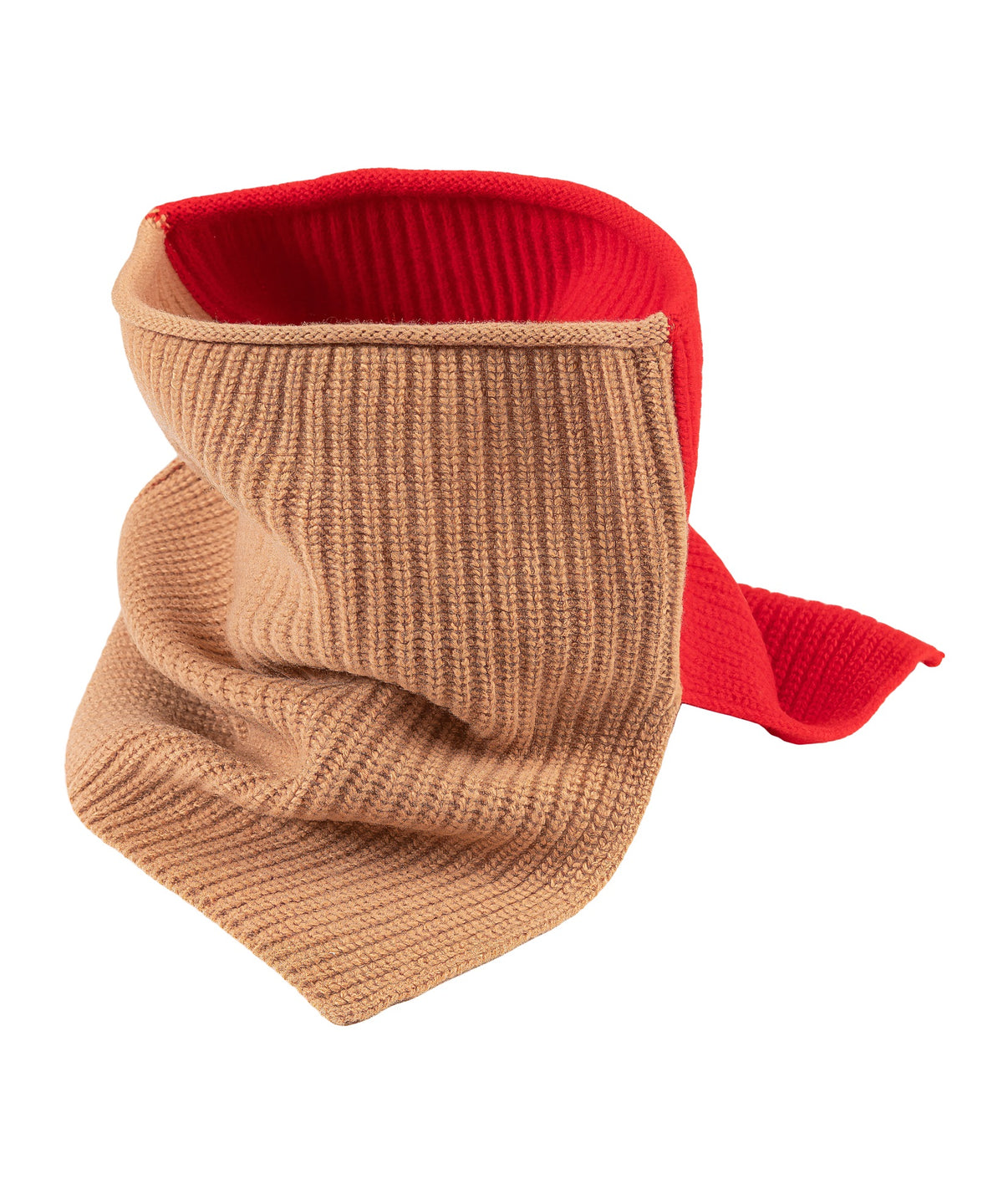 Cozy Neckwarmer in Cherry Camel