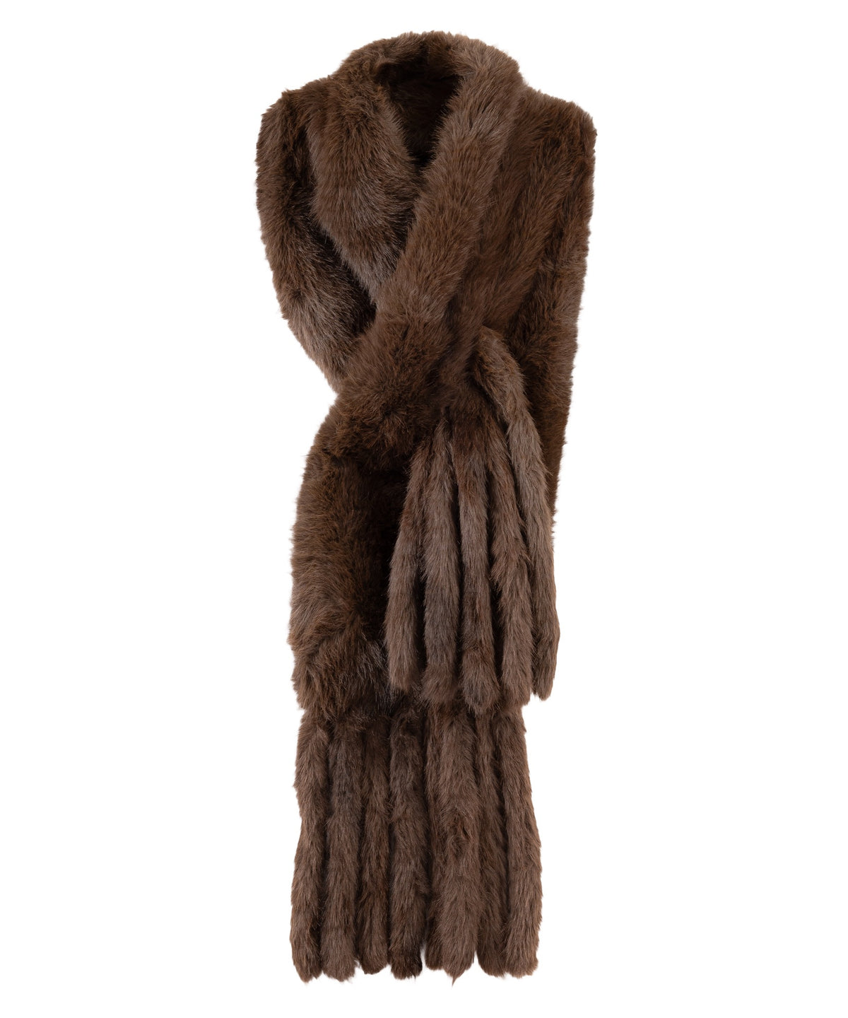 Faux Fur Oblong in Brown