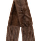 Faux Fur Oblong in Brown