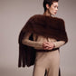 Faux Fur Oblong in Brown