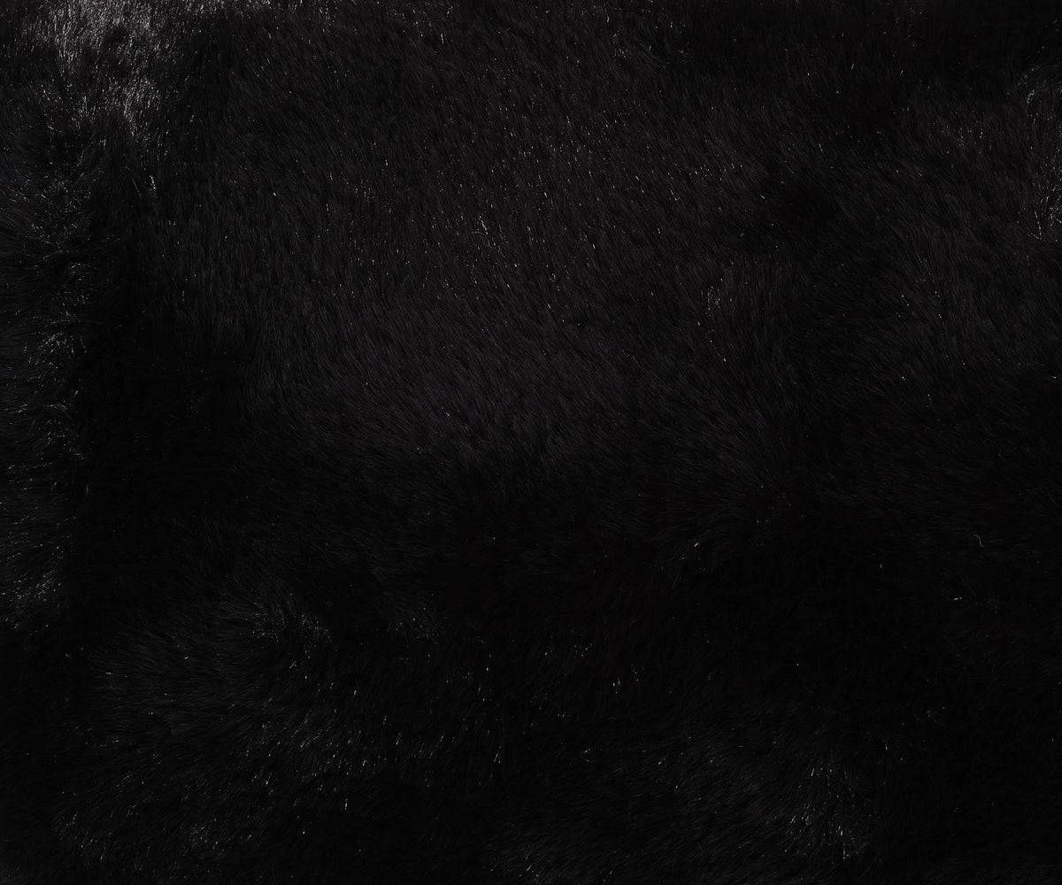 Faux Fur Muff in Black
