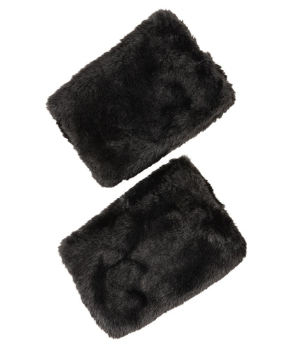 Faux Fur Handwarmer in Black