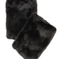 Faux Fur Handwarmer in Black