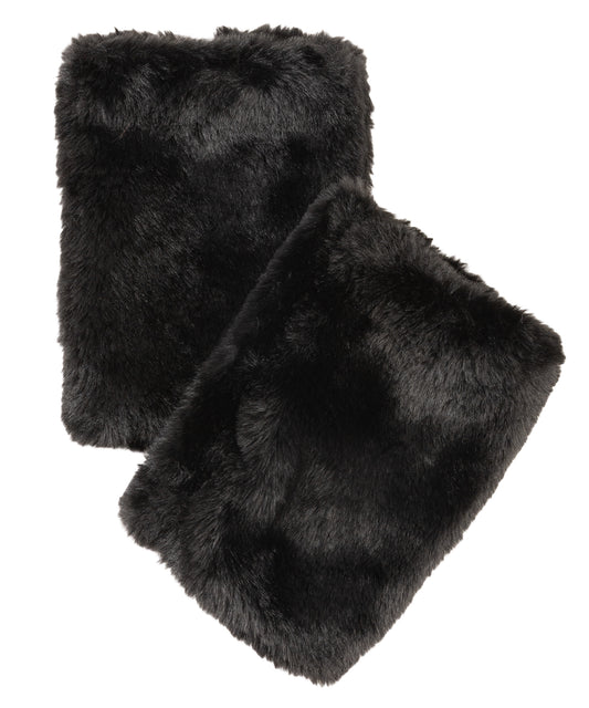 Faux Fur Handwarmer in Black