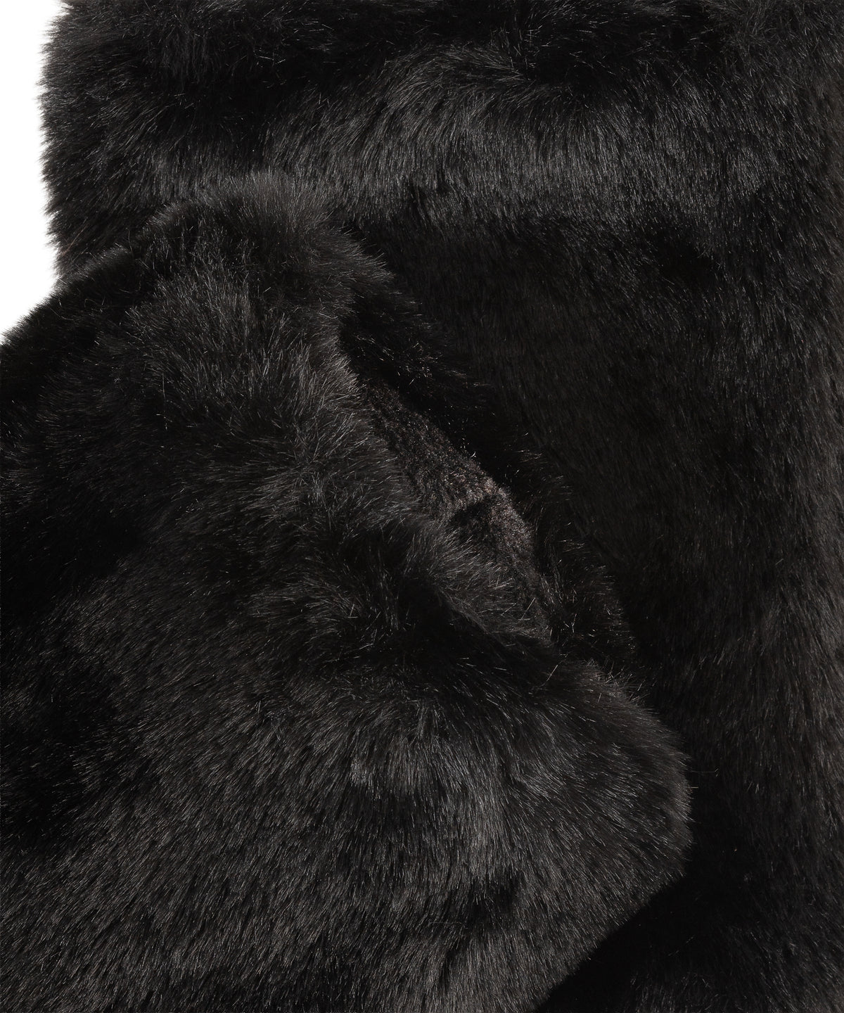 Faux Fur Handwarmer in Black