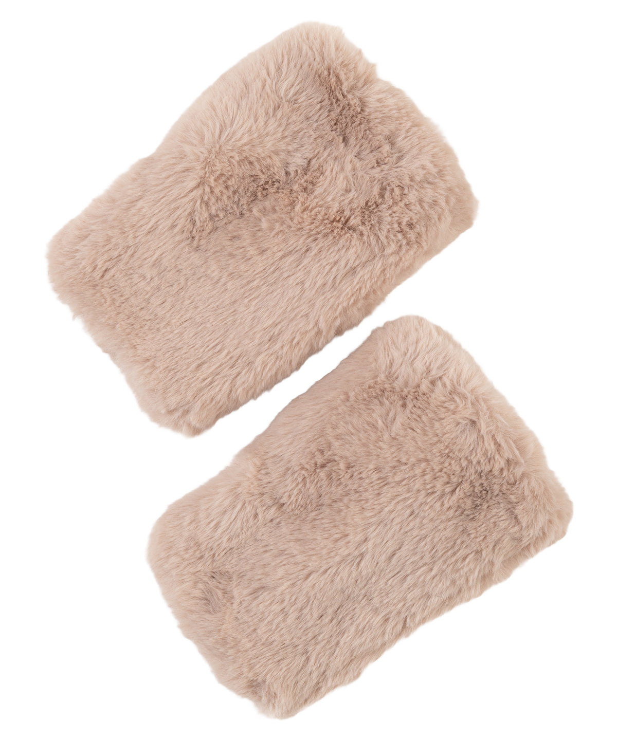 Faux Fur Handwarmer in Taupe