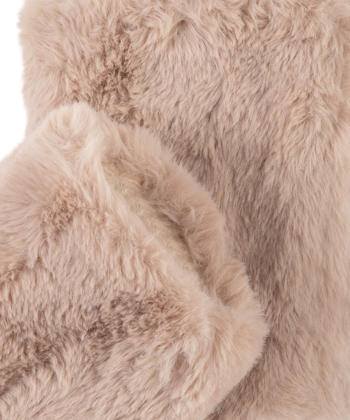 Faux Fur Handwarmer in Taupe