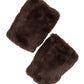 Faux Fur Handwarmer in Chocolate