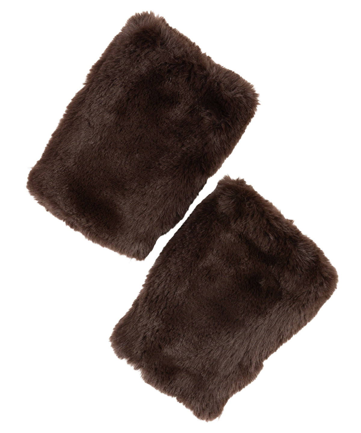 Faux Fur Handwarmer in Chocolate