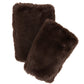 Faux Fur Handwarmer in Chocolate