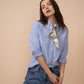 Spring Unfolding 35" Silk Square Scarf in color cream