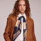 Geometric Silk Square in earth colors