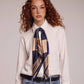Geometric Silk Square in earth colors