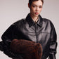 Faux Fur Muff in Brown
