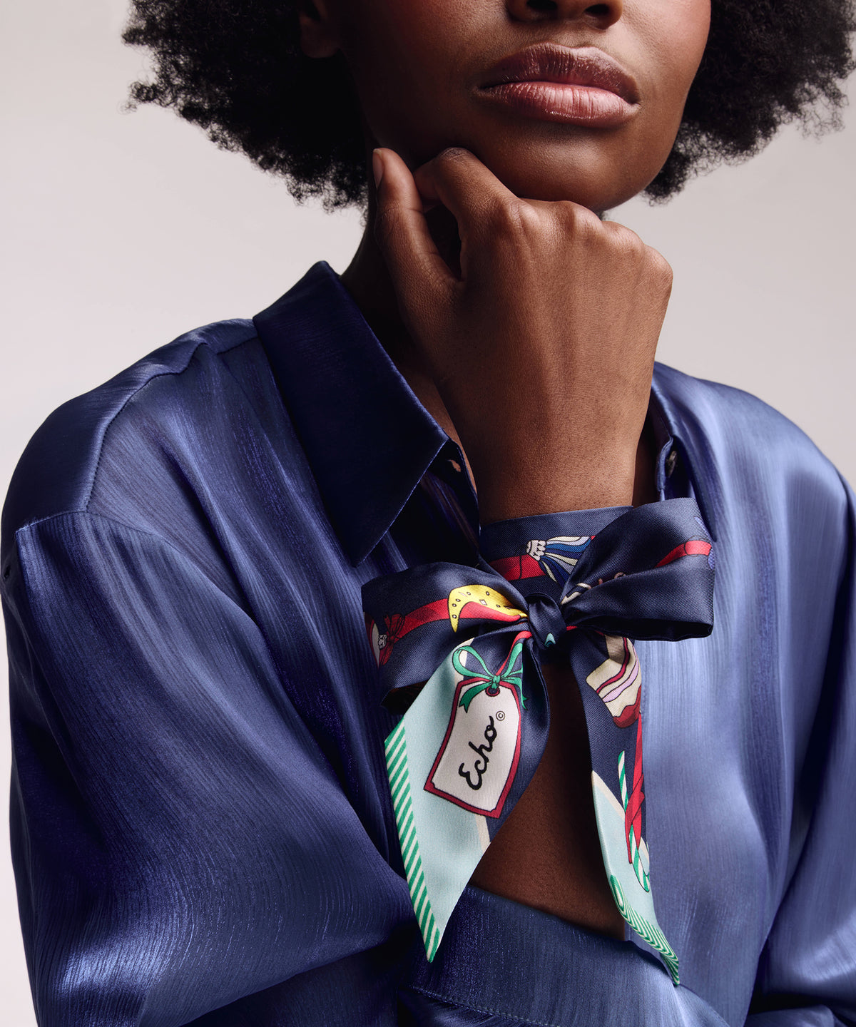 Ornament Collection Ribbon in Navy