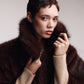 Blair Novelty Faux Fur Jacket in brown