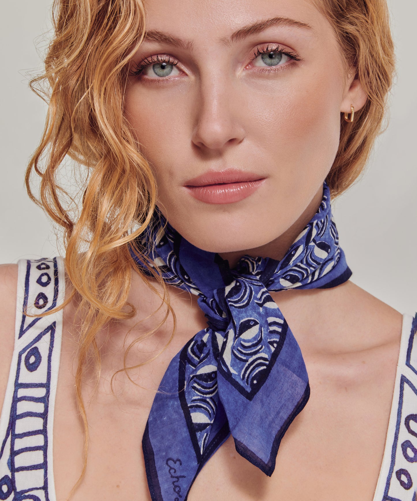 Shoal Of Fish Bandana in color ultramarine