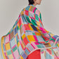 Painted Plaid Wrap in color multi