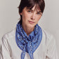 Bandana Triangle Scarf in color ultramarine
