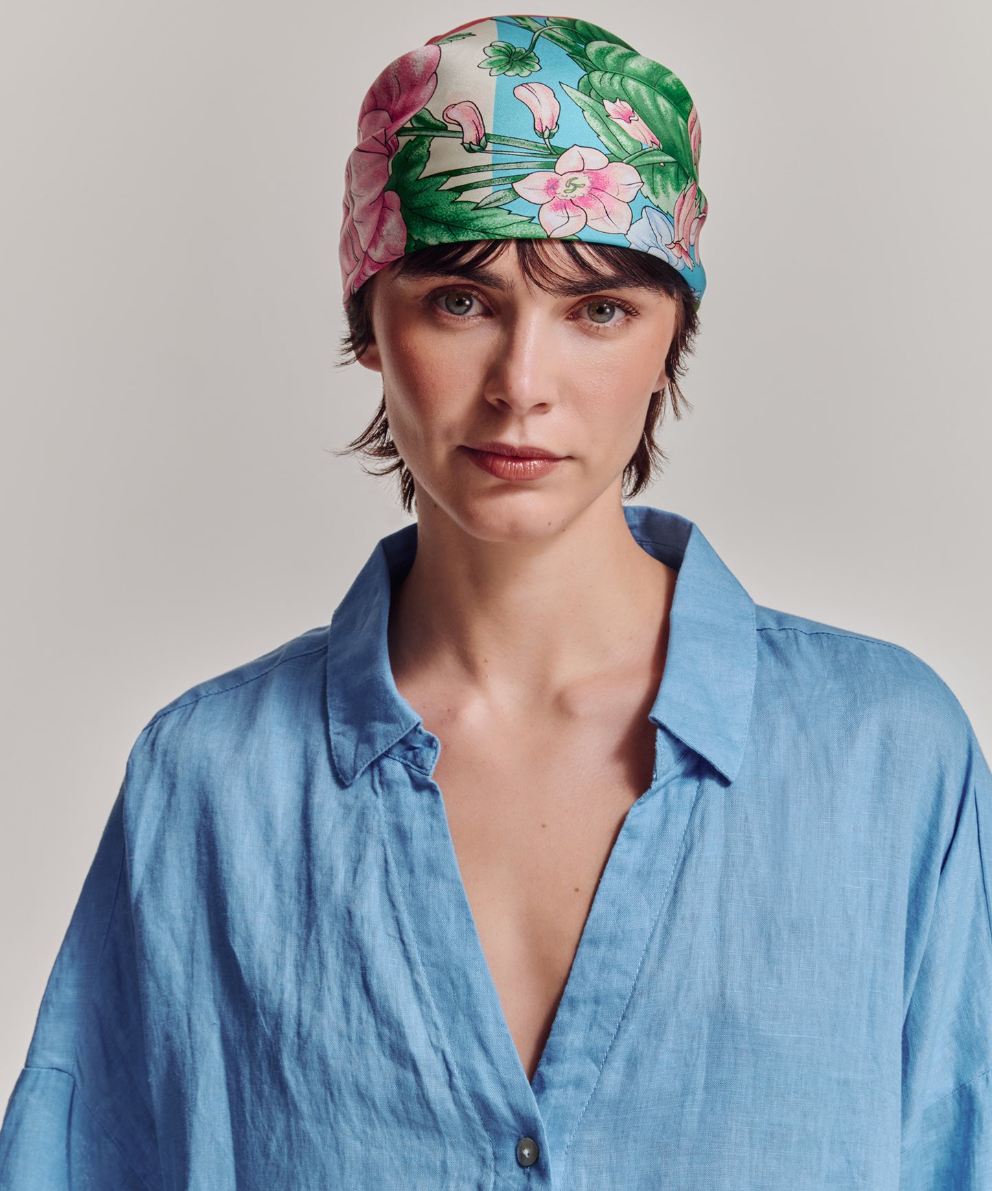 Seasons Summer Silk Bandana in color multi