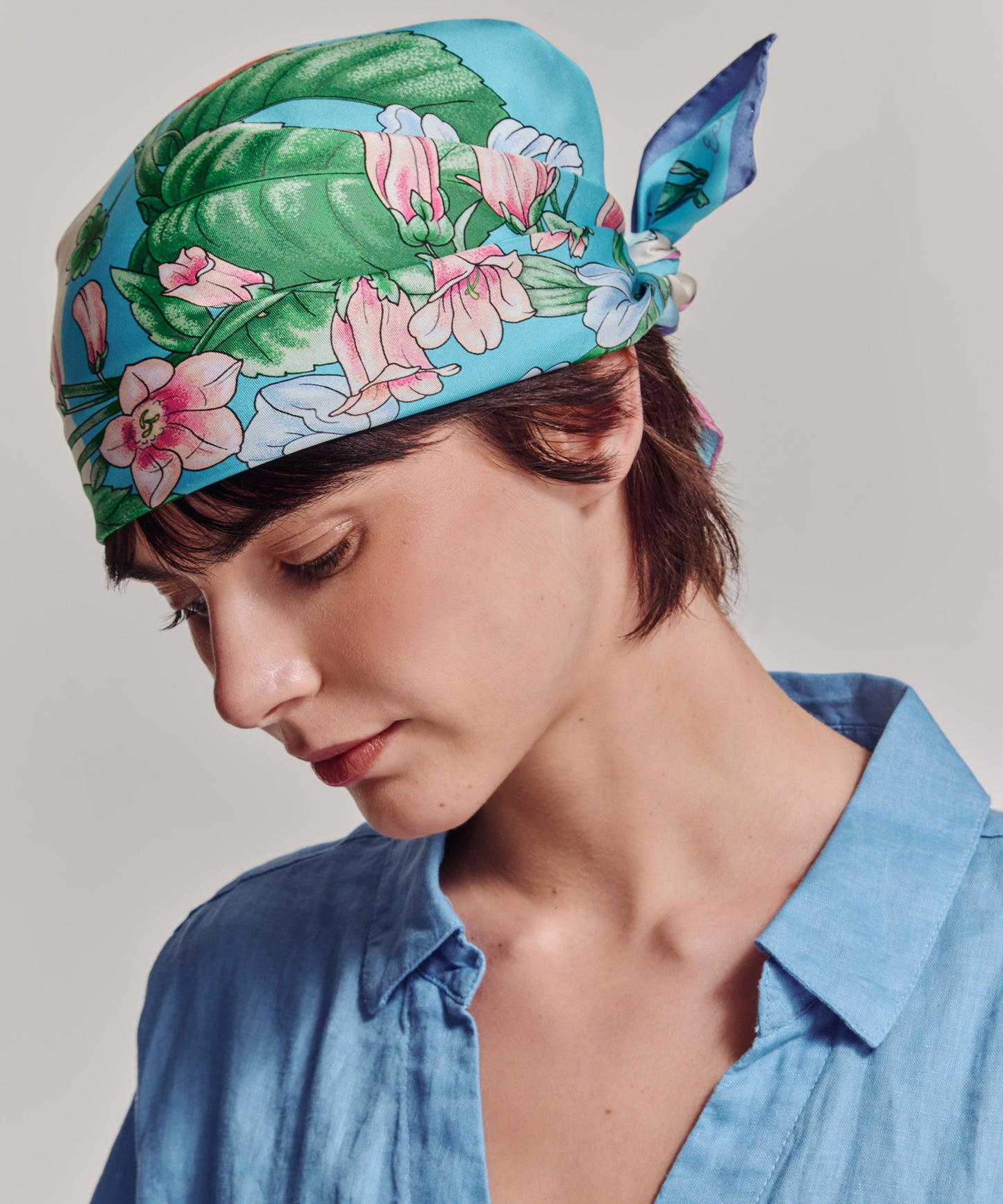 Seasons Summer Silk Bandana in color multi