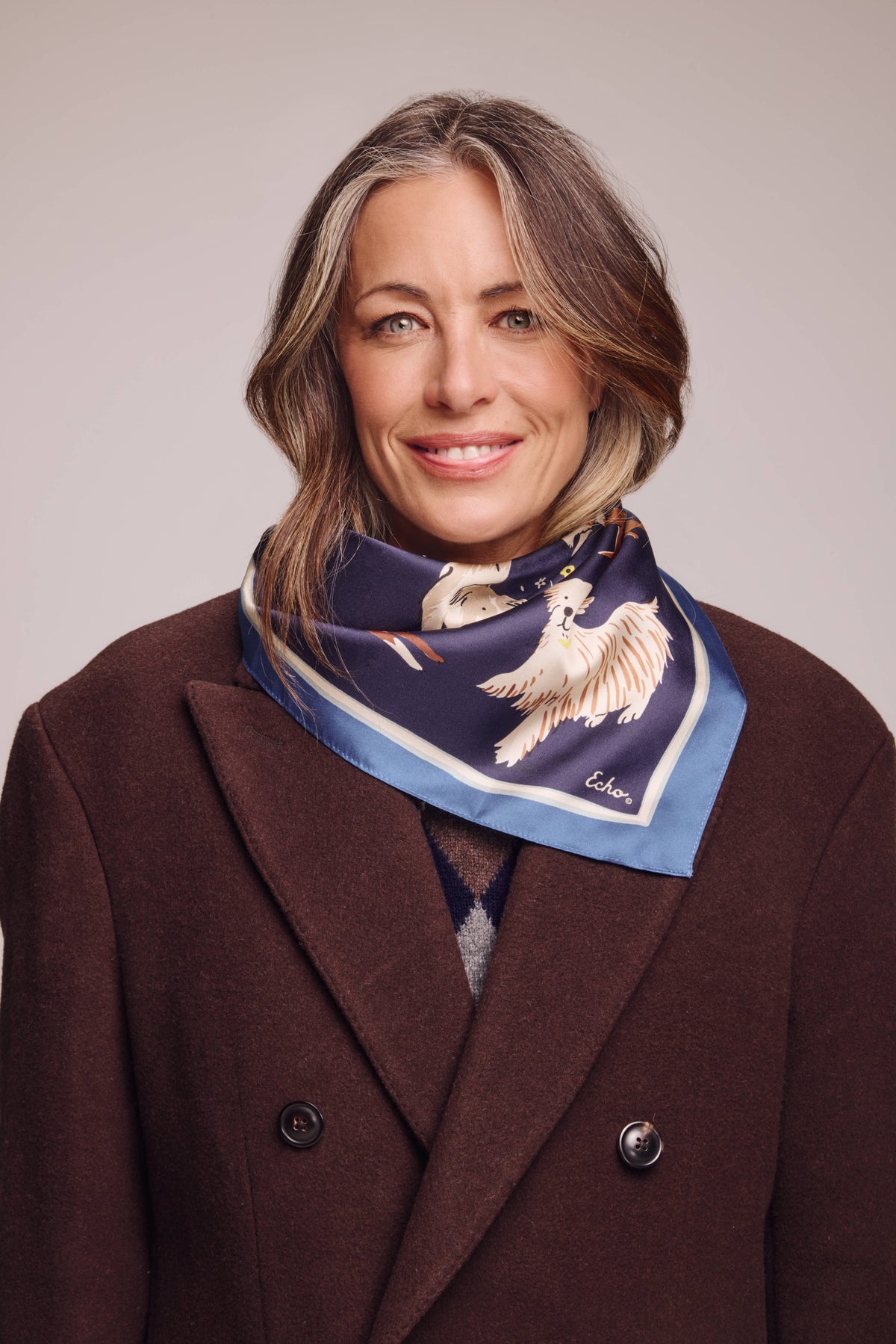 Doggie Daycare Scarf in Navy