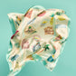 Travel Stickers 35" Silk Square Scarf in color multi