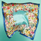 Summer Bounty 35" Silk Square Scarf in color multi
