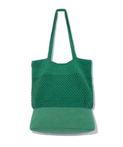 Tambour Market Tote in color Amazon Green