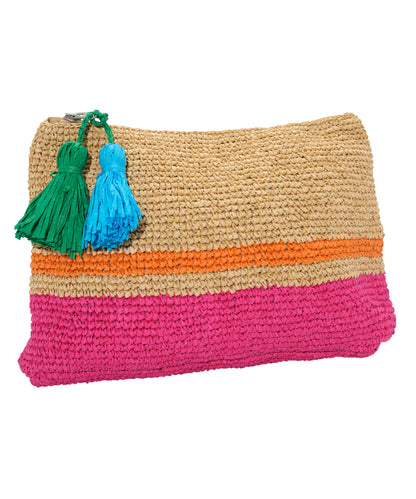 Tropic Stripe Clutch in color Multi