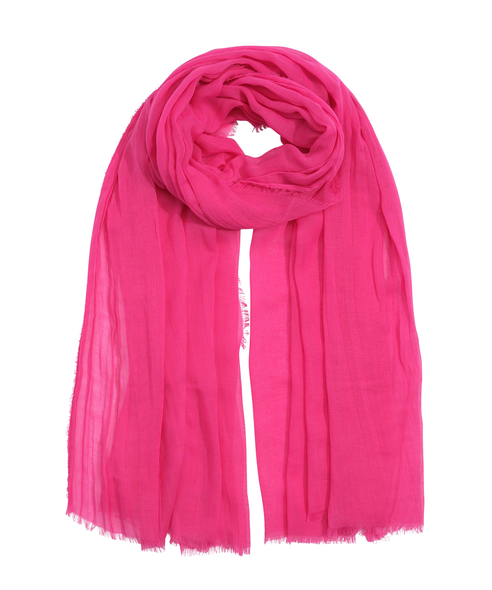 Echo Essentials Sustainable Crinkle Wrap in color hibiscus