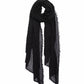 Essential Modal-silk Blend Crinkle Wrap in color black