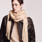 Essential Modal-silk Blend Crinkle Wrap in color Pebble