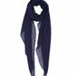 Essential Modal-silk Blend Crinkle Wrap in color navy