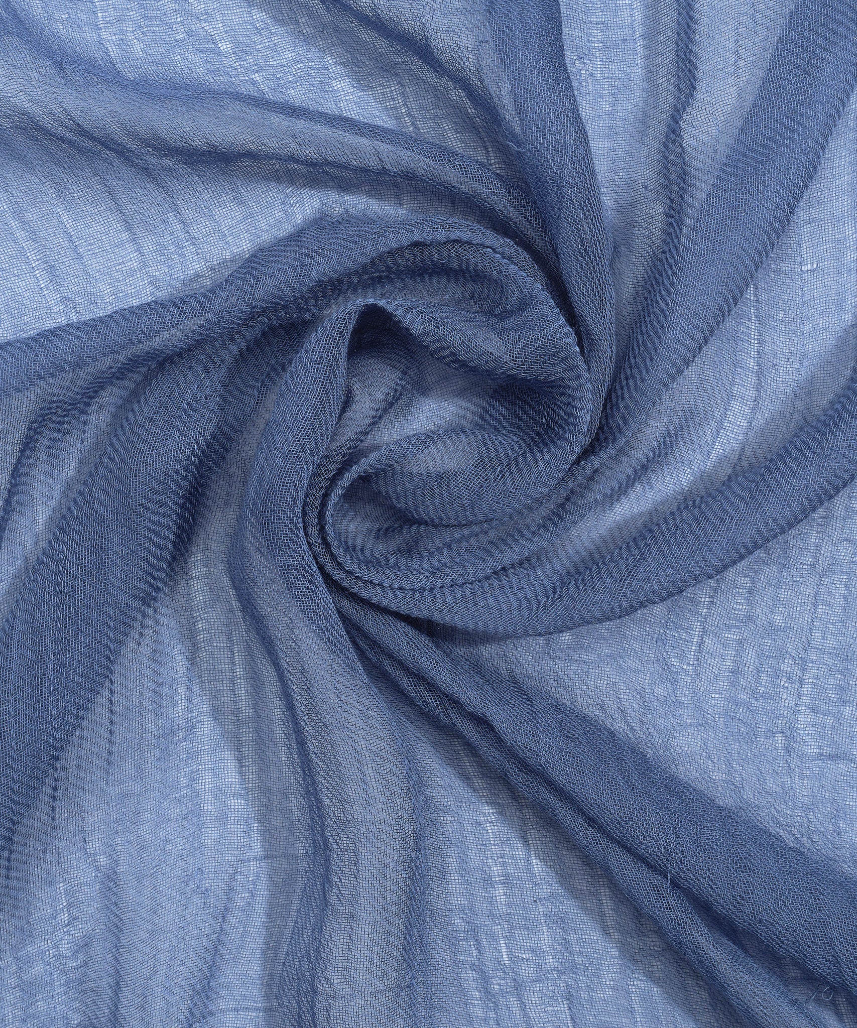 Essential Modal-silk Blend Crinkle Wrap in color french blue