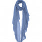 Essential Modal-silk Blend Crinkle Wrap in color french blue