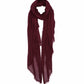 Essential Modal-silk Blend Crinkle Wrap in color fig