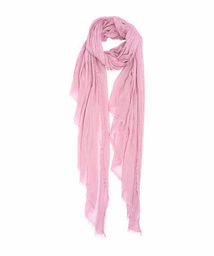 Essential Modal-silk Blend Crinkle Wrap in color dusty rose