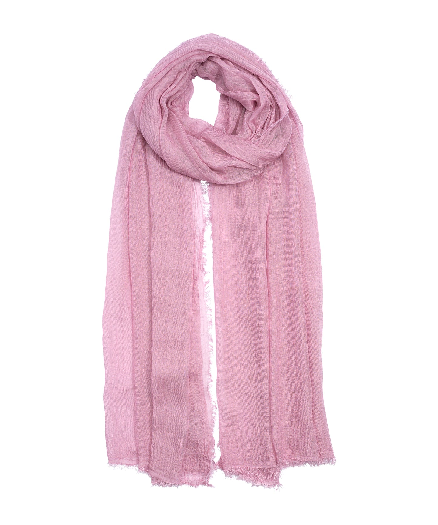Essential Modal-silk Blend Crinkle Wrap in color dusty rose