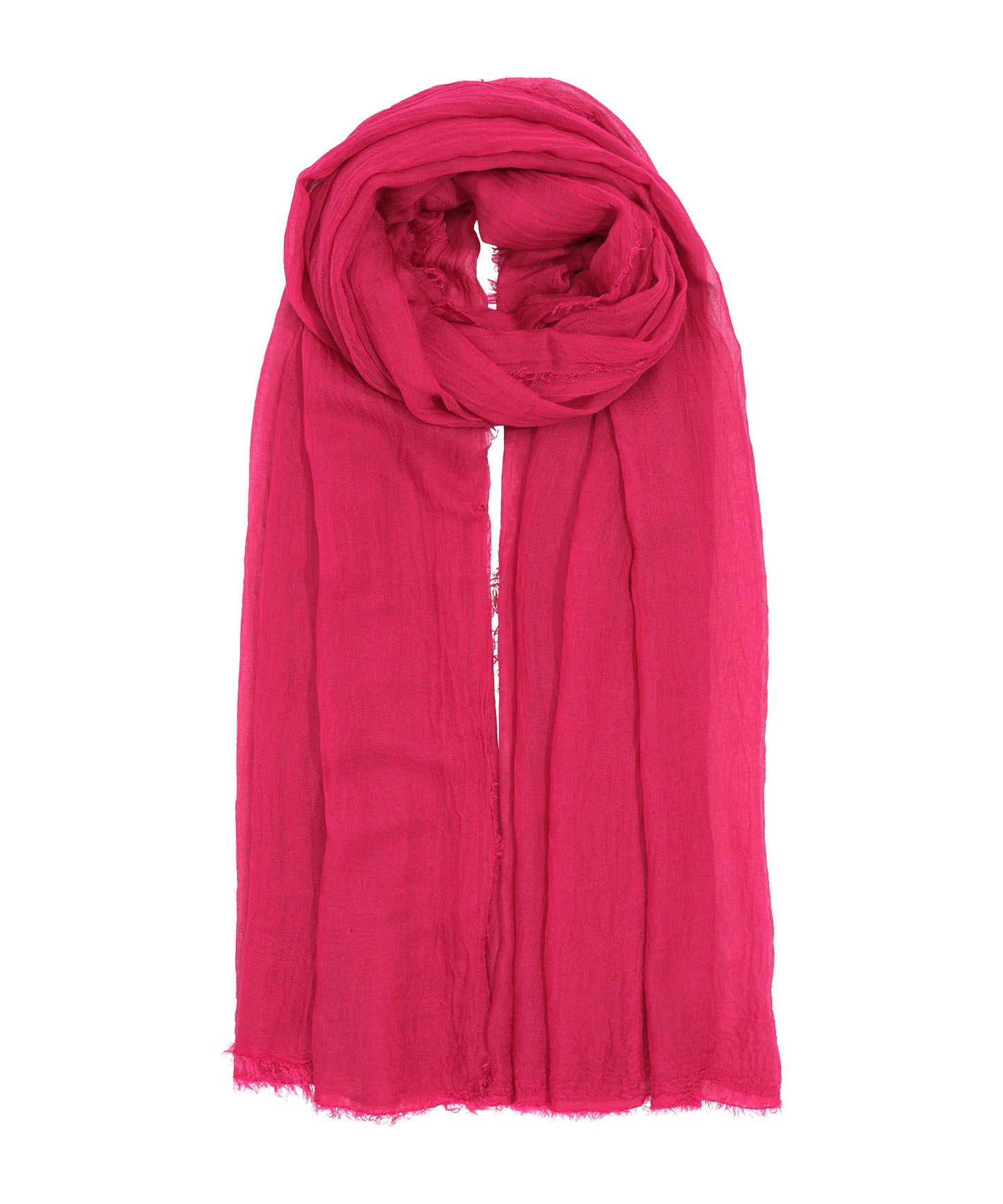 Essential Modal-silk Blend Crinkle Wrap in color winter berry