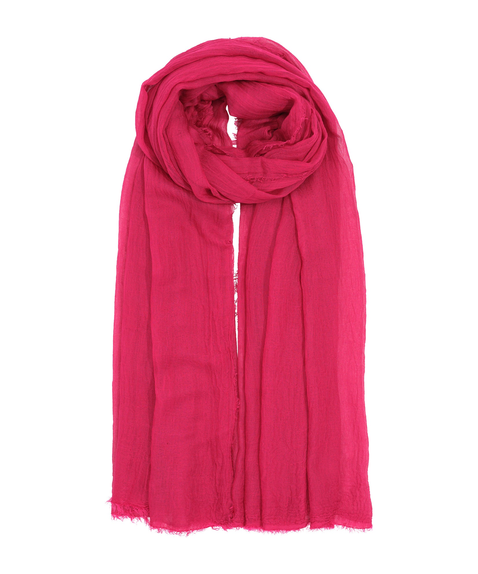 Essential Modal-silk Blend Crinkle Wrap in color winter berry
